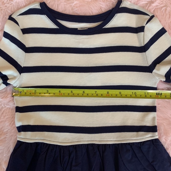 🍁 3/$15 NEW NWT Gap Kids Navy Blue Half Stripped Knit Dress Size Small (6/7) - Picture 8 of 17